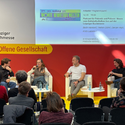 episode Mit Barbi Markovic und Vedran Dzihic auf der Leipziger Buchmesse artwork
