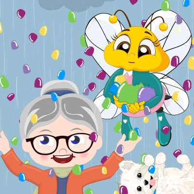 episode It's Raining Gumdrops! - Mrs. Honeybee's Neighborhood artwork