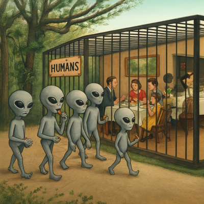 episode Is Earth a Zoo, with the Human Race as the Main Attraction? artwork