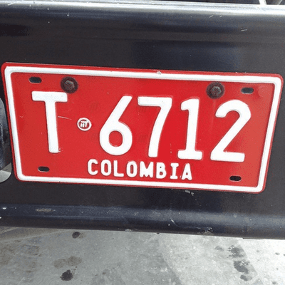 episode Placa para vehículo con matrícula temporal artwork