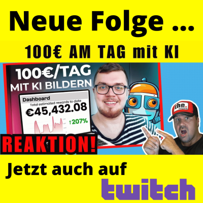 episode Mit KI-Bildern Geld verdienen: 100€ pro Tag mit FLUX & Midjourney | @MichaelKotzur Reaktion artwork
