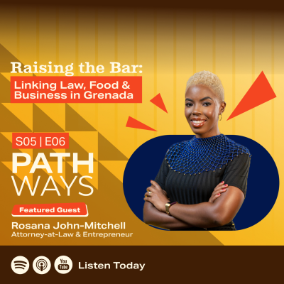 episode 48. Raising the Bar: Linking Law, Food & Business in Grenada, with Rosana John-Mitchell artwork