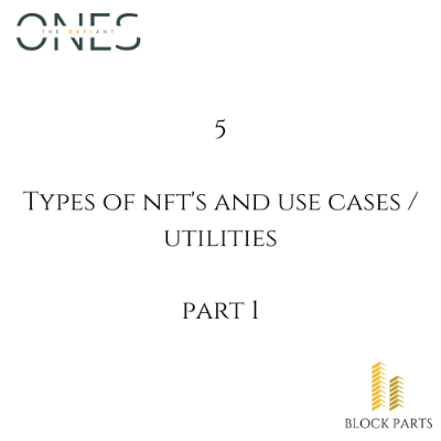 episode #5: Types of NFT's and Use Cases - Part 1 artwork