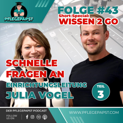 episode Folgen Special zu #43: Schnelle Fragen an Julia Vogel - Einrichtungsleitung artwork