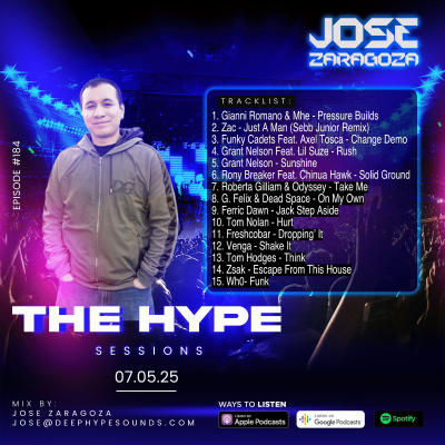 episode 184: Jose Zaragoza - The Hype Sessions Volume # 184 artwork