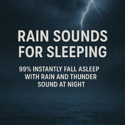 episode Rain Sounds For Sleeping - 99% Instantly Fall Asleep With Rain And Thunder Sound At Night artwork