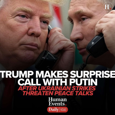 episode President Trump Makes Surprise Call with Putin After Ukrainian Strikes Threaten Peace Talks artwork