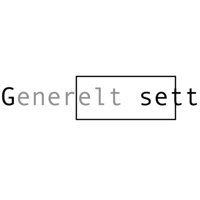 Generelt sett