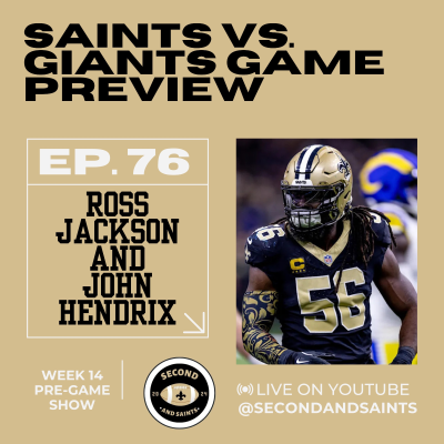 episode Saints Week 14 Game Preview vs. Giants: What's the Rebound Following The Loss Look Like? artwork