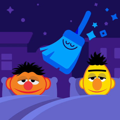 episode Bert & Ernie’s Starry Night Sweep Up artwork