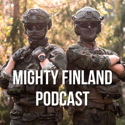 Kansikuva näyttelystä Mighty Finland Podcast