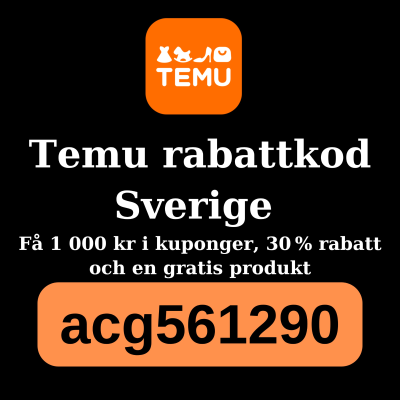 episode Temu rabattkod i Sverige: acg561290 – Få 1 000 kr i kuponger + 30 % rabatt + Gratis produkter! artwork