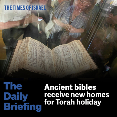 episode Day 605 - Ancient Bibles receive new homes for Torah holiday artwork