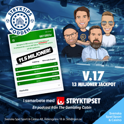 episode Stryktipset v.17 - 13 Miljoner Jackpot! artwork