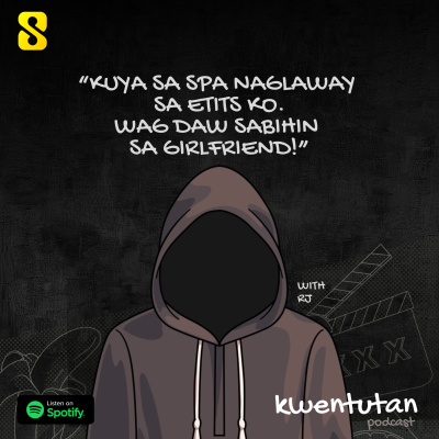 episode E90: "Kuya sa Spa Naglaway sa Etits Ko. Wag daw Sabihin sa Girlfriend." with RJ artwork