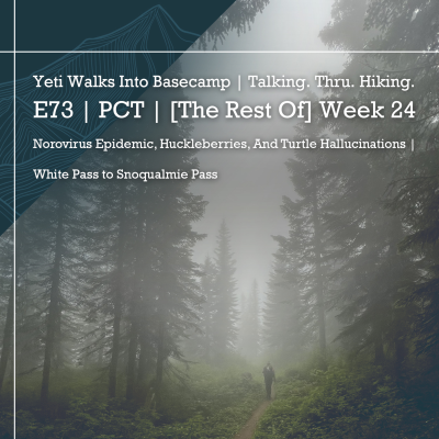 episode E73 | PCT | [The Rest Of] Week 24 | Norovirus Epidemic, Huckleberries, And Turtle Hallucinations | White Pass to Snoqualmie Pass artwork