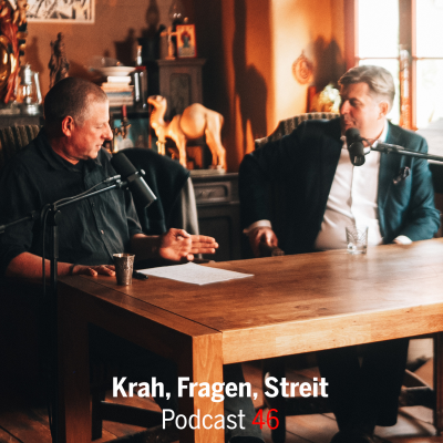 episode »Passen Sie sich der Fließrichtung an, Herr Krah?« - Fragen, Antworten, Streit - Podcast 46 artwork