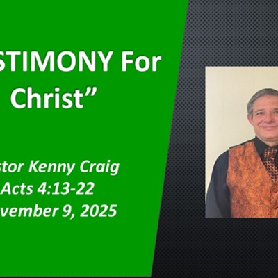 episode Testimony For Christ - Audio artwork