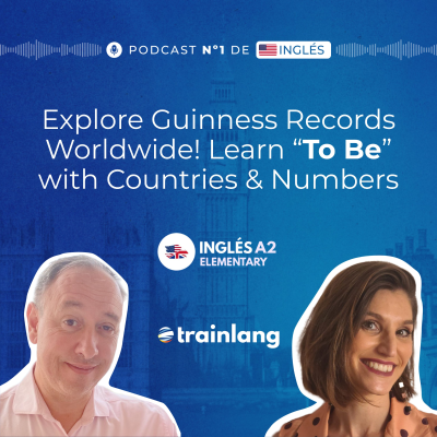 episode #01 Verb To Be with Countries & Numbers | Fun Facts & Guinness Records | English A2 artwork