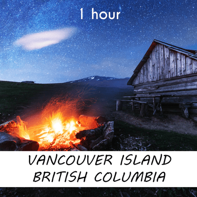 episode Vancouver Island, Columbia | 1 hour CAMPFIRE Sound Podcast | White Noise | ASMR sounds for deep Sleep | Relax | Meditation | Colicky artwork