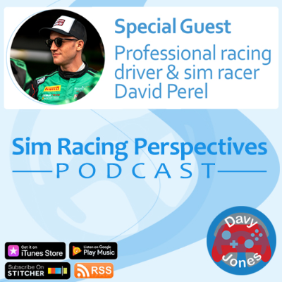 episode Sim Racing Perspectives Podcast: Episode 20 David Perel Pro Racing Driver and Sim Racer artwork