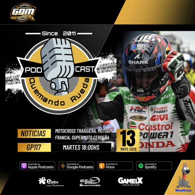 episode T6 - GP117 / MUNDIAL SUPERMOTO CERDEÑA, MOTOGP GP FRANCIA, MOTOCROSS TRAIGUERA Y EL CEF artwork