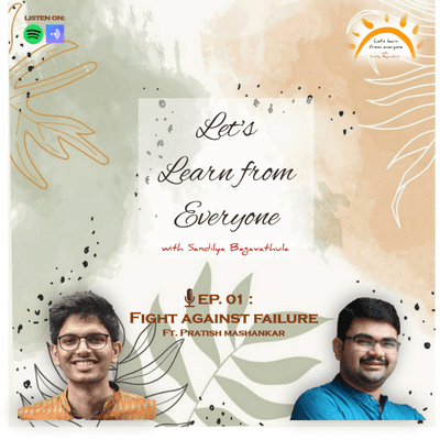 episode EP.01: Fight against failure Ft. Pratish Mashankar artwork