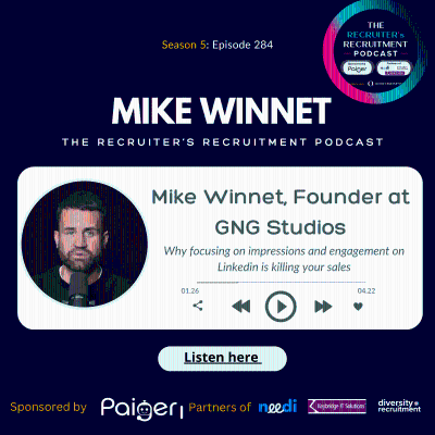 episode EP284: Mike Winnet, Founder at GNG Studios - Why focusing on impressions and engagement on Linkedin is killing your sales artwork