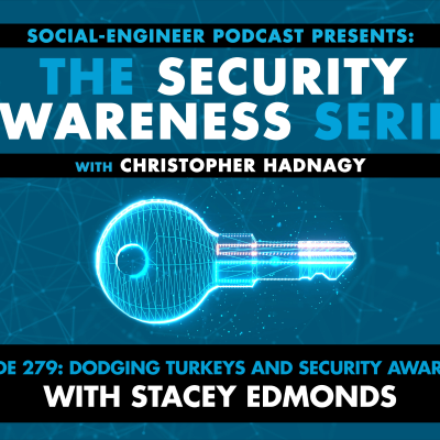 episode Ep. 279 - Security Awareness Series - Dodging Turkeys and Security Awareness with Stacey Edmonds REPLAY artwork