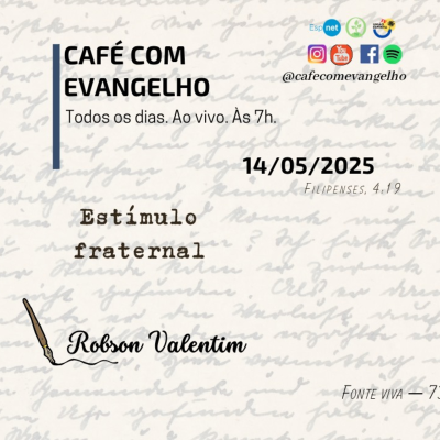 episode Café com Evangelho - Filipenses 4.13 | Estímulo fraternal artwork