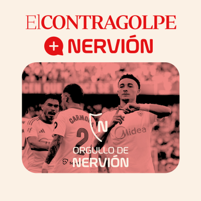 Imagen de portada del espectáculo El Contragolpe, el podcast del Sevilla FC en Orgullo de Nervión