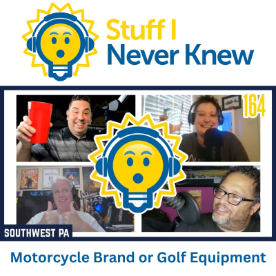 episode Laurie -vs- Wize -vs- Gerald - Episode 164 - Motorcycle Brand or Golf Equipment Company? artwork