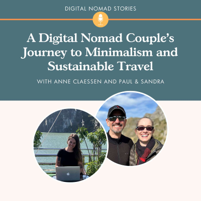 episode A Digital Nomad Couple's Journey to Minimalism and Sustainable Travel artwork
