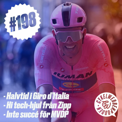 episode 198. Halvtid i Girot, behöver vi verkligen elektronik i våra hjul och MVDP gör inte succé på MTB artwork