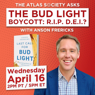 episode The Bud Light Boycott: R.I.P. D.E.I.? with Anson Frericks artwork