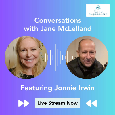 episode Conversations with Jane McLelland featuring Jonnie Irwin artwork