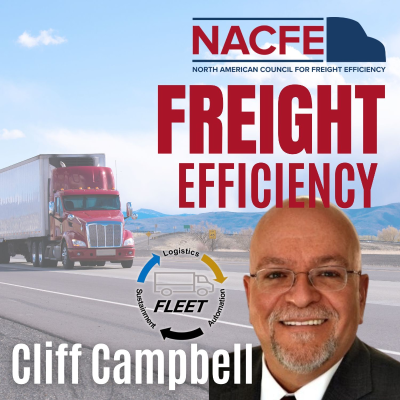 episode Ep. 115: Cliff Campbell – Center for Freight and Logistics Efficiency with Electrified and Automated Trucking artwork