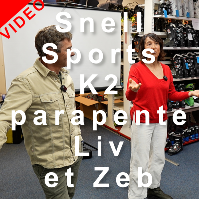 episode VIDEO Liv Sansoz Bertrand Roche Premier vol parapente biplace du sommet du k2 Soirée Snell Sports Chamonix artwork
