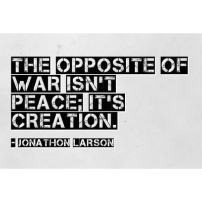 episode The opposite of war isn't peace, it's creation! artwork