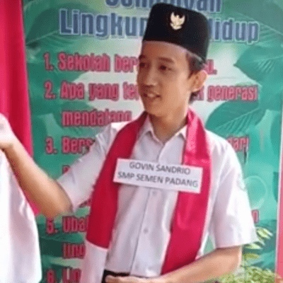 episode Momen Govin Sandrio ketua OSIS SMP Semen Padang langgar Disiplin Sekolah artwork