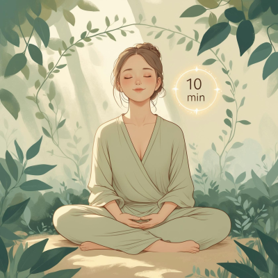 episode 10 Min Guided Meditation | Clear Your Mind, Let Go Of All The Noise, & Come Back To Yourself Again artwork