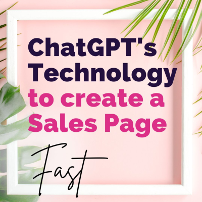episode Mastering Sales Page Creation with ChatGPT's AI Technology artwork