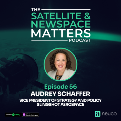 episode Space Sustainability Challenges - Episode 56 - Audrey Schaffer, VP of Strategy and Policy at Slingshot Aerospace artwork