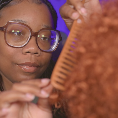 episode 239. ASMR The Cool Girl in Back of the Class Plays in Your Hair - hair parting, styling, pampering artwork