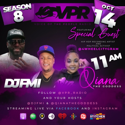 episode VPR Radio S8 Episode 4- Hip Hop Artist @mrwaterz of @4wheelcitygram and @rampd_up artwork