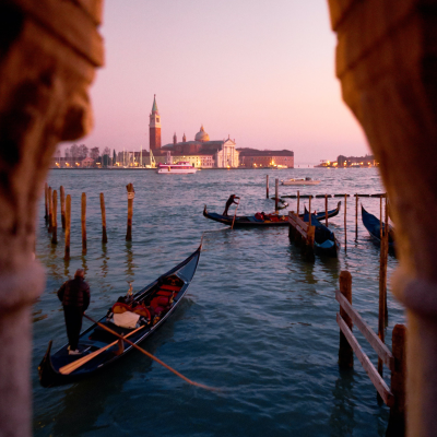 episode Exploring Venice's Canals at Twilight artwork