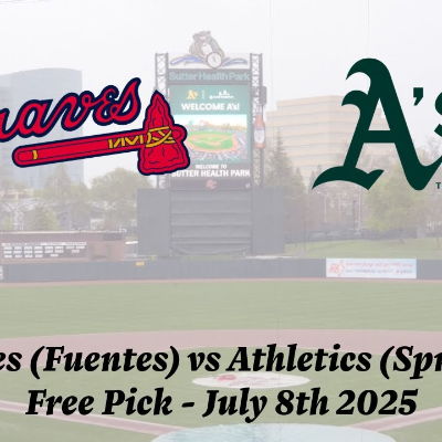episode MLB Free Pick | Braves vs Athletics Prediction - 7/8/25 artwork