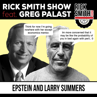 episode Epstein and Larry Summers. Palast Investigates artwork