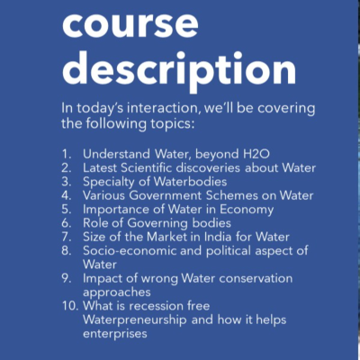 episode CED Gujarat, Webinar on Waterpreneurshipp artwork