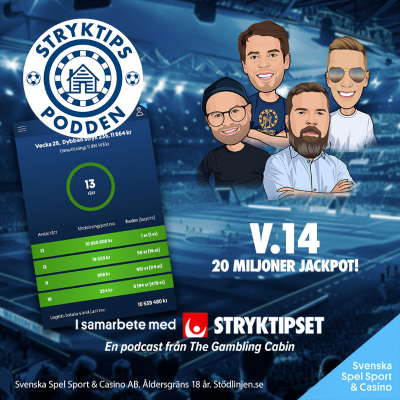 episode Stryktipset v.14 - 20 Miljoner Jackpot! artwork